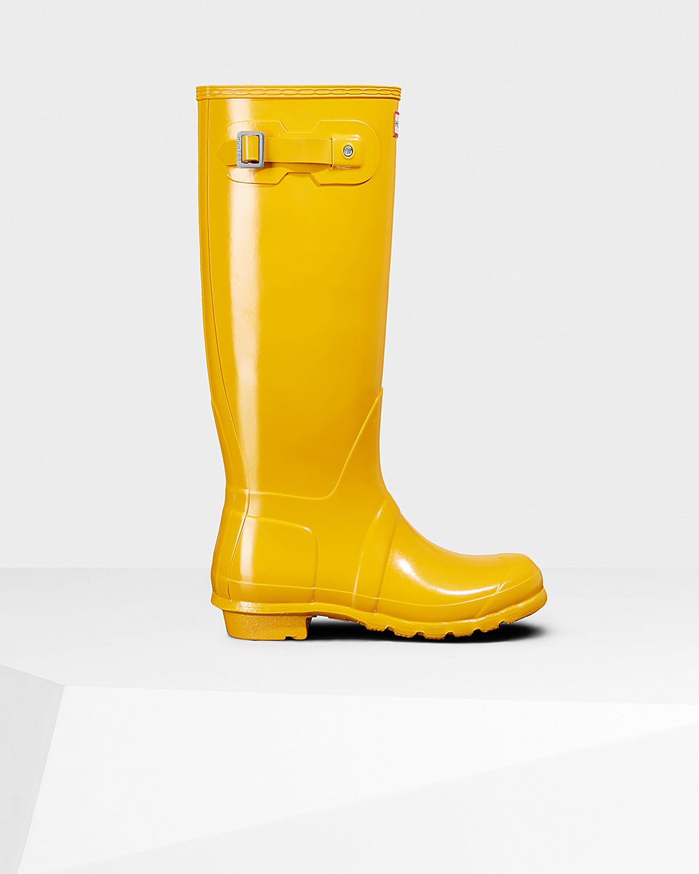 Hunter Mujer Original Gloss - Botas de Lluvia Amarillo - 023-ISYAGC